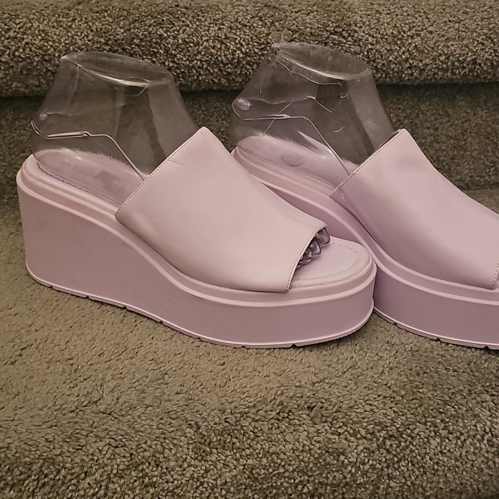 L WIndii Wedge Madden Girl Lilac Lavender Purple - Picture 9 of 11